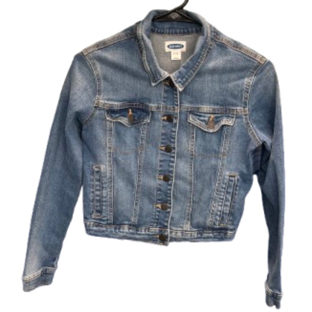Old Navy Classic Blue Denim Jacket Girls XL (14)